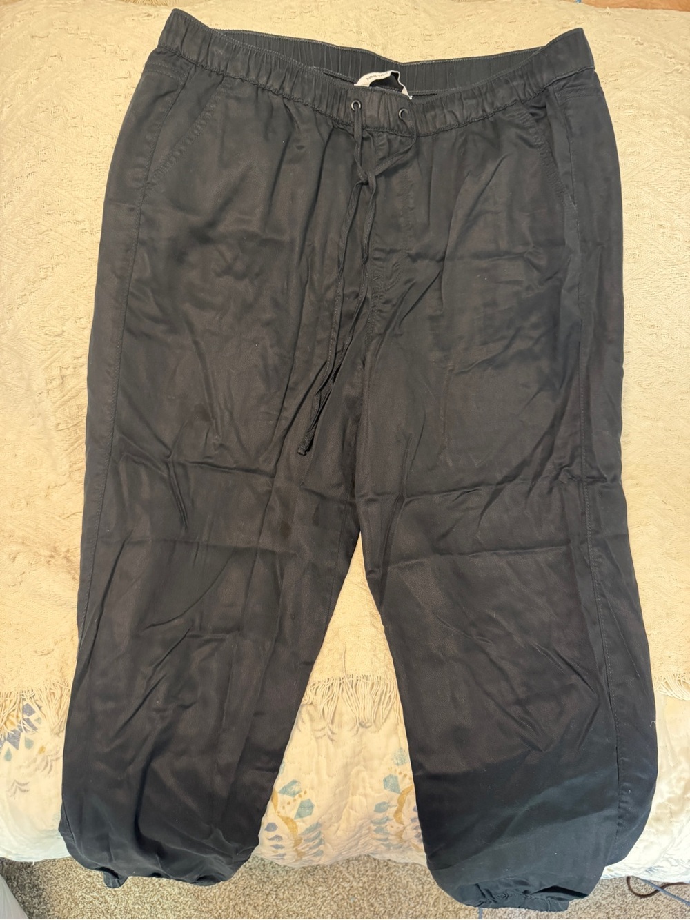 Women’s Nine West Black Drawstring Casual Pants